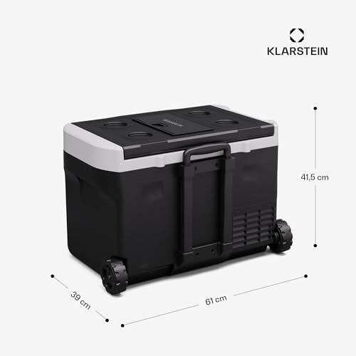 Klarstein PolarForce Kühlbox 30 L – Tragbare Kompressor-Gefrierbox mit LCD, -20 °C bis 20 °C, 12 V/230 V & ECO-Modus, ideal für Camping