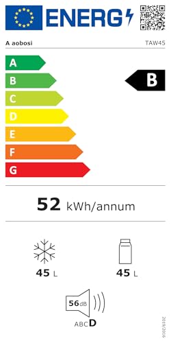 AAOBOSI Kompressor Kühlbox 45 L – Dual Zone, mit App-Steuerung, USB-Ladefunktion, LED, 12/24 V & 100–240 V, mit Rollen für Auto & Campin