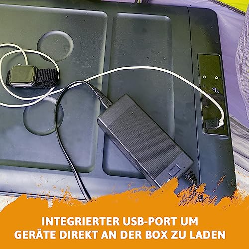CROSS TOOLS ICEBOX 25 – Kompressor Kühlbox 22 L, bis -20 °C, mit App-Steuerung, 12/24 V & 230 V, tragbare Gefrierbox für Auto & Camping