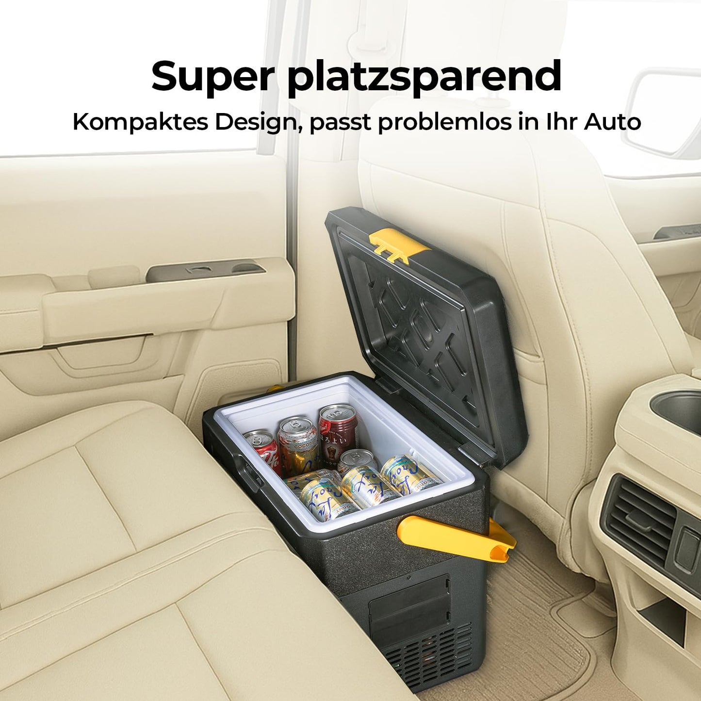 BougeRV CRH Kompressor Kühlbox 18 L – Mit 173Wh Akku, App-Steuerung, 12/230 V, tragbar, -20 °C bis 20 °C für Camping, Reisen & Boot