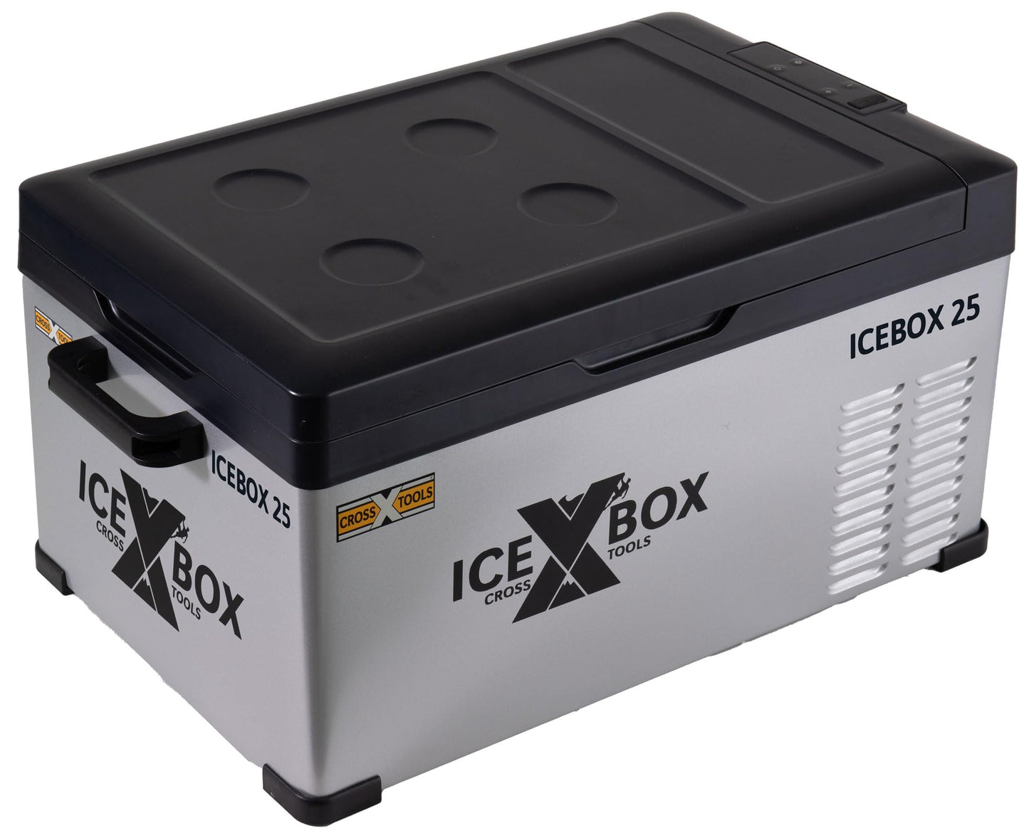CROSS TOOLS ICEBOX 25 – Kompressor Kühlbox 22 L, bis -20 °C, mit App-Steuerung, 12/24 V & 230 V, tragbare Gefrierbox für Auto & Camping