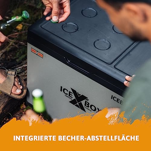 CROSS TOOLS ICEBOX 25 – Kompressor Kühlbox 22 L, bis -20 °C, mit App-Steuerung, 12/24 V & 230 V, tragbare Gefrierbox für Auto & Camping