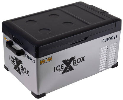 CROSS TOOLS ICEBOX 25 – Kompressor Kühlbox 22 L, bis -20 °C, mit App-Steuerung, 12/24 V & 230 V, tragbare Gefrierbox für Auto & Camping
