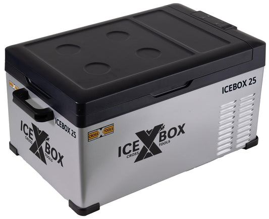 CROSS TOOLS ICEBOX 25 – Kompressor Kühlbox 22 L, bis -20 °C, mit App-Steuerung, 12/24 V & 230 V, tragbare Gefrierbox für Auto & Camping