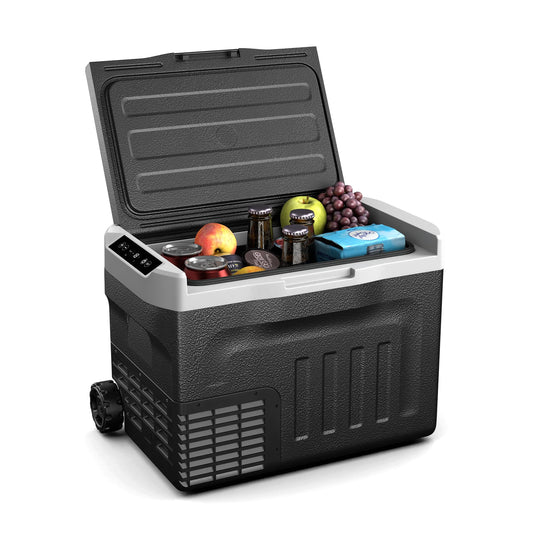 Klarstein PolarForce Kühlbox 30 L – Tragbare Kompressor-Gefrierbox mit LCD, -20 °C bis 20 °C, 12 V/230 V & ECO-Modus, ideal für Camping