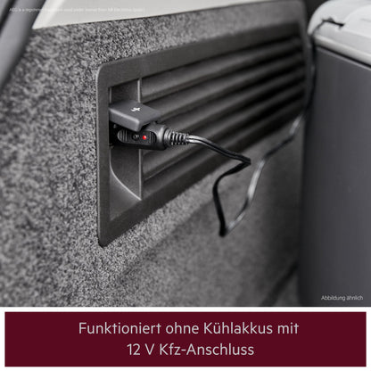 AEG Automotive Thermoelektrische Kühlbox KK 28 Liter, 12/230 Volt für Auto und Steckdose, schwarz