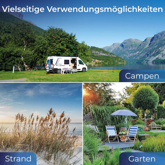 KLAMER elektrische Kühlbox 25 L – Mit Kühl- & Warmhaltefunktion, 12 V/230 V Anschlüsse, tragbare Auto-Kühlbox für Camping, Garten & Ausflüge, grau